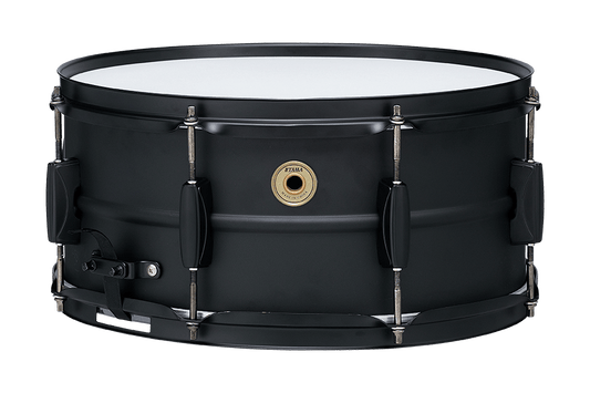 Tama Steel Snare Drum - 6.5 x 14 inch - Black/Black