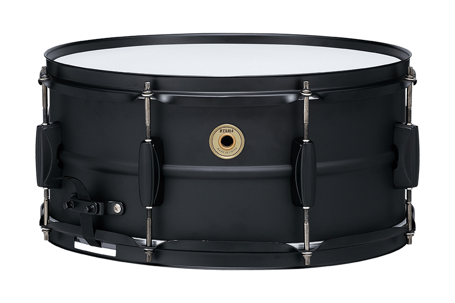 Tama Steel Snare Drum - 6.5 x 14 inch - Black/Black