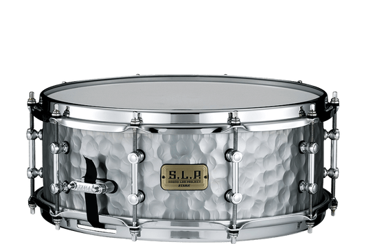 Tama S.L.P. Vintage Hammered Steel Snare Drum - 5.5 x 14 inch - Satin Chrome