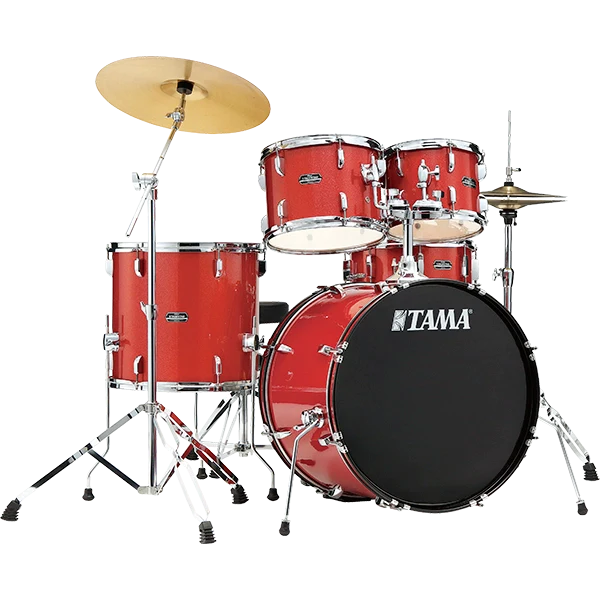 Tama Stagestar 5-piece Complete Drum Set - Candy Red Sparkle