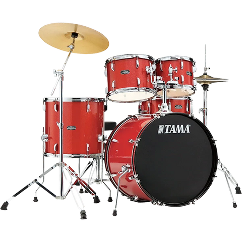 Tama Stagestar 5-piece Complete Drum Set - Candy Red Sparkle