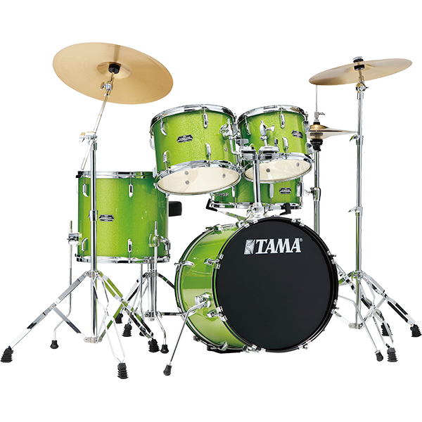 Tama Stagestar 5-piece Complete Drum Set - Lime Green Sparkle