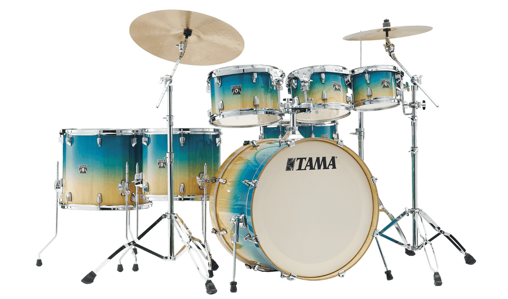 Tama Superstar Classic 7-piece Shell Pack with Snare - Caribbean Lacebark Pine Fade