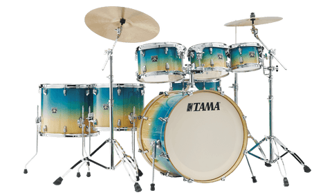 Tama Superstar Classic 7-piece Shell Pack with Snare - Caribbean Lacebark Pine Fade