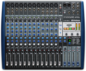 PreSonus StudioLive AR16C 18-Channel USB-C Hybrid Digital/Analog Performance Mixer; rack ears included