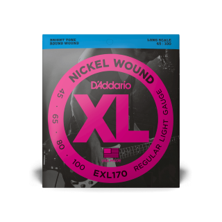 D'Addario 45-100 Regular Light, Long Scale, XL Nickel Bass Strings 2-Pack