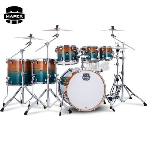 Mapex Armory Series Ltd Edition 7 Piece Shell Pack Garnet Ocean