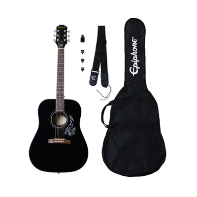 Epiphone Starling Acoustic Guitar Starter Pack - Ebony